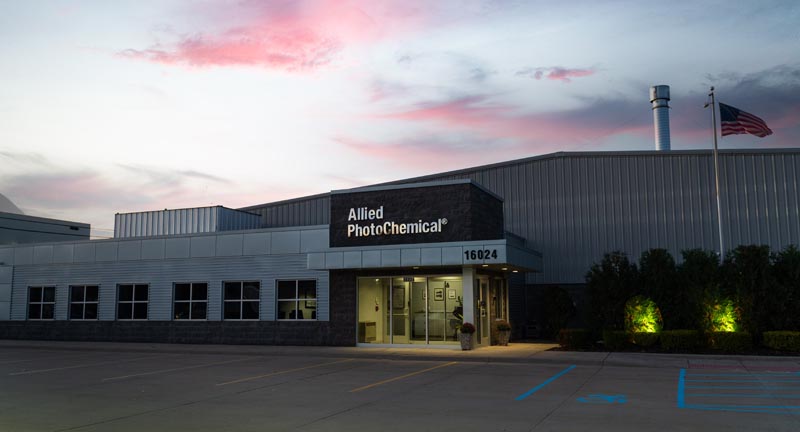 Outside view of the entrance at Allied UV head quarters